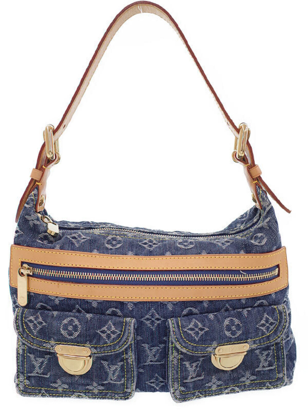 Louis Vuitton Monogram Denim Baggy Shoulder Bag